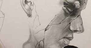 【鉛筆】ヒビが入った顔の描き方を画像付きで解説します