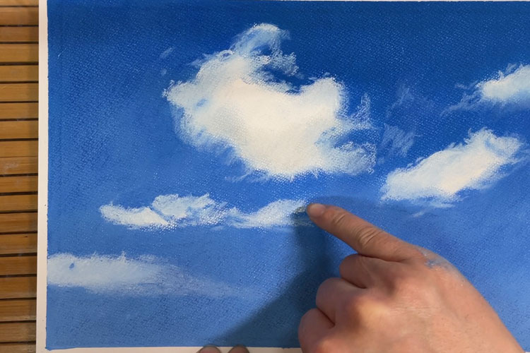 パステル画_リアルな「空と雲」の描き方を大公開！ | パステル画の森