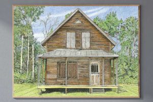 【パステル画】ペンを活かしてラフな感じの建物を描く！